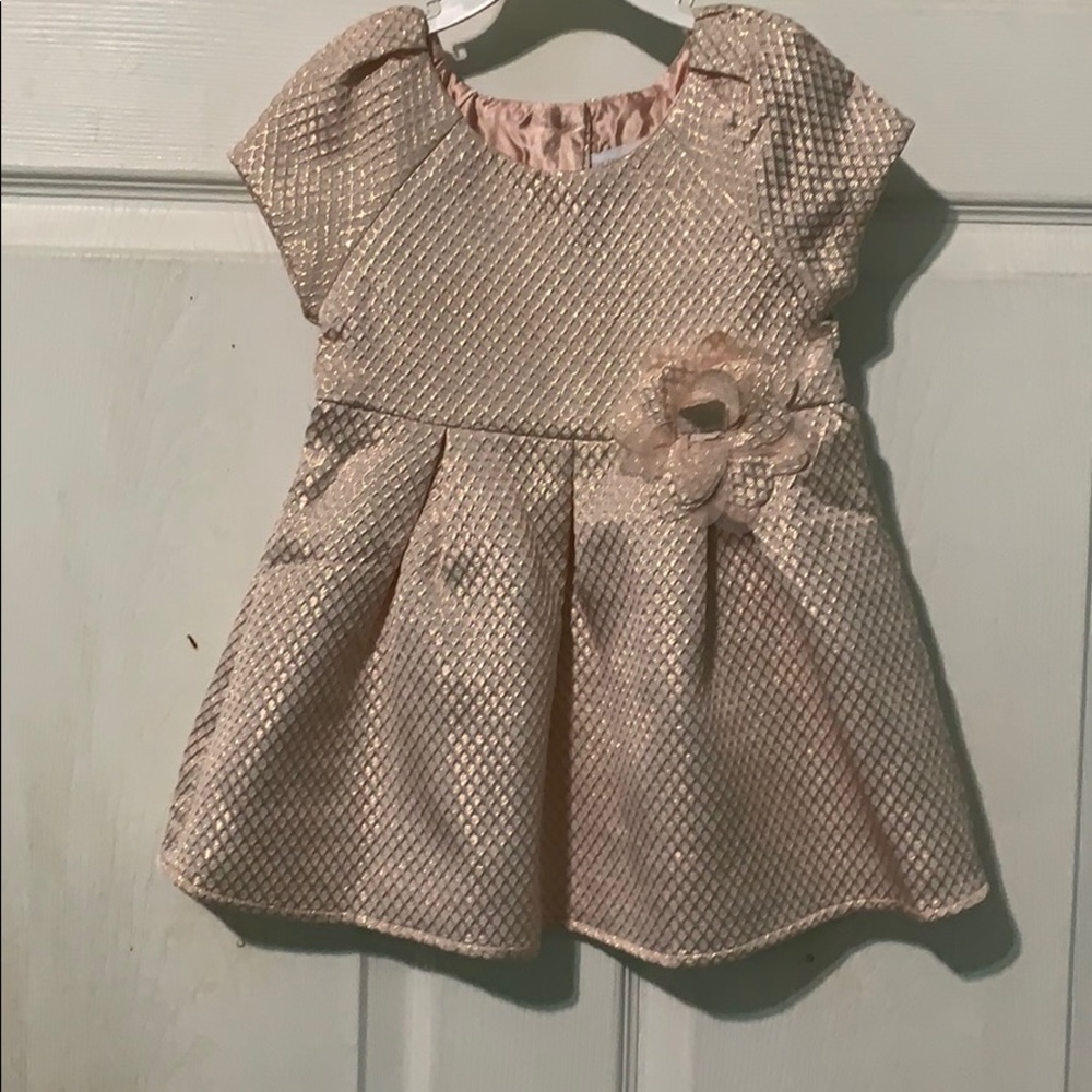 Formal rose gold toddler dress 2t